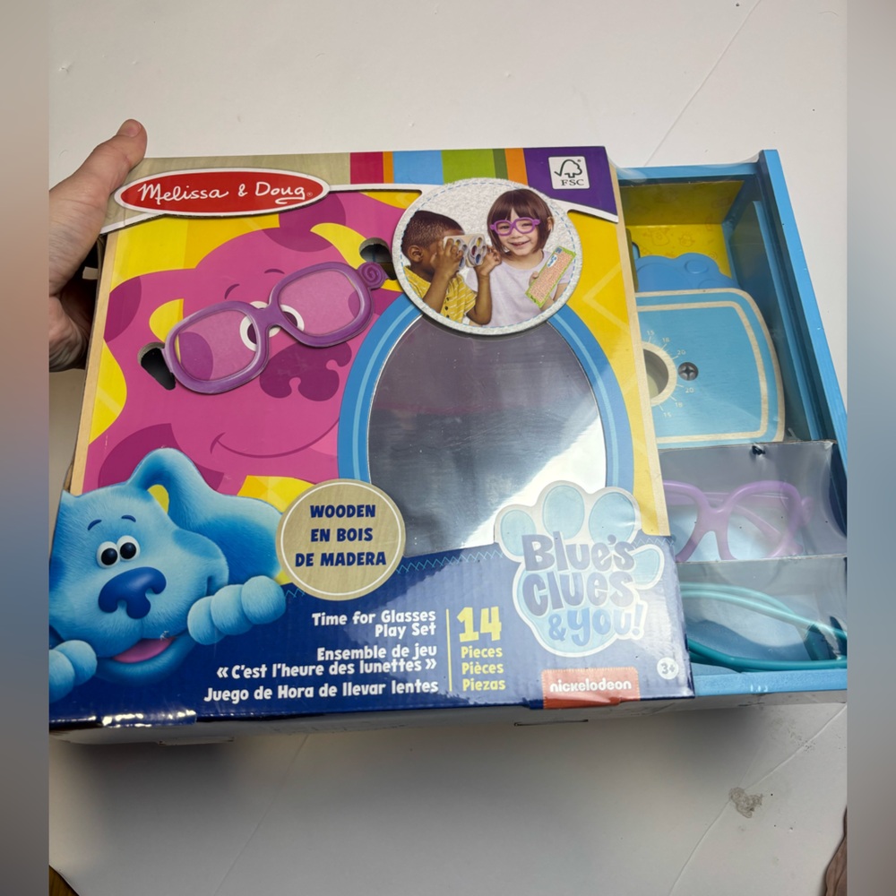 Melissa‎ & Doug Blue's CLues time for glasses playset